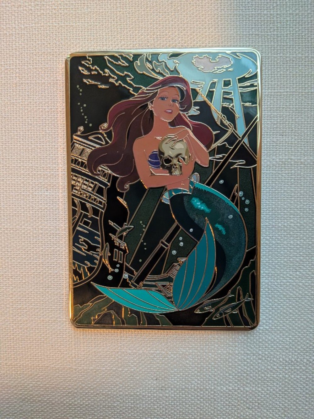kikrox2thepinister Ariel Siren Shipwreck pin